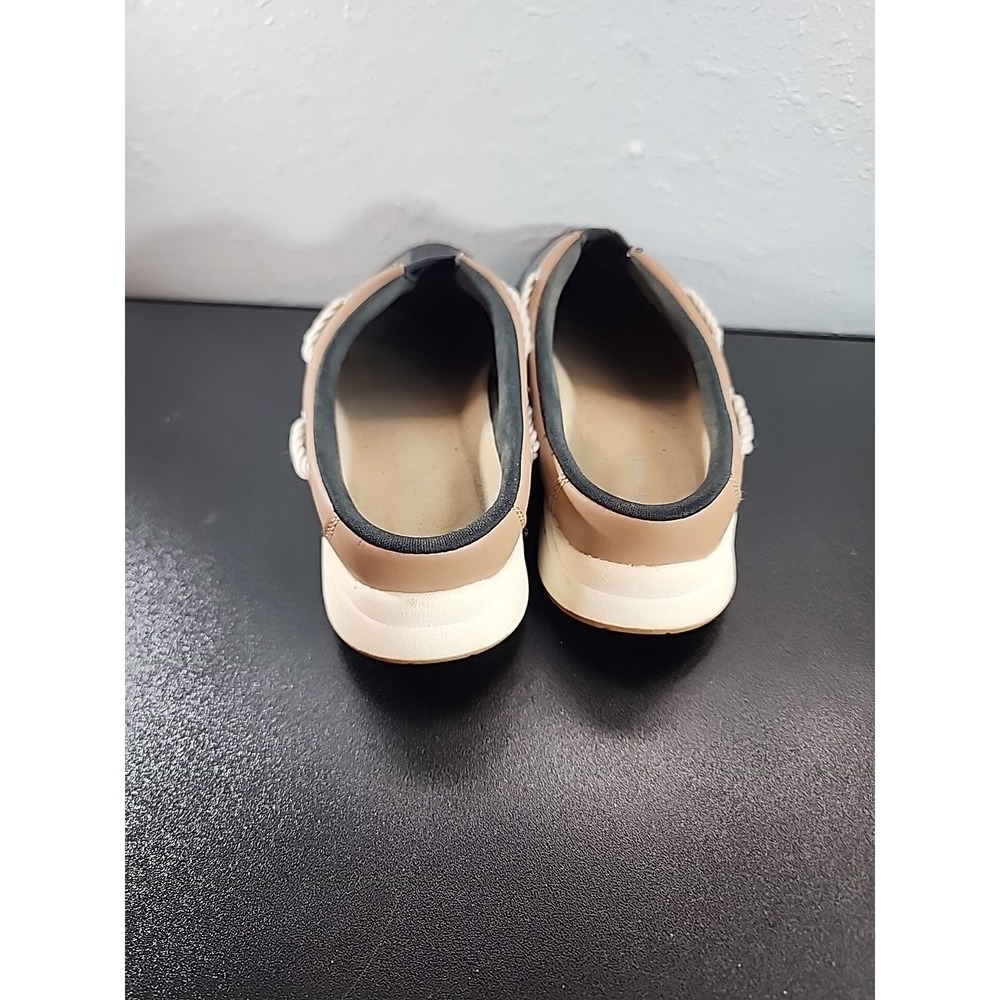 EASY SPIRIT Denim Clogs size 7M Navy Blue & White Fabric Cushion Insulated - Picture 4 of 10